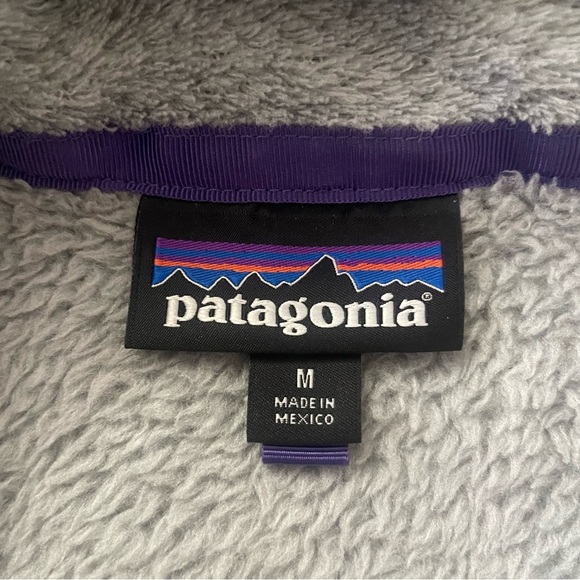 Patagonia Retool Snap-T Fleece Pullover in Gray and Purple size M - Picture 11 of 14